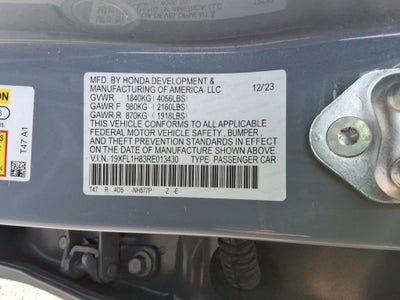 2024 Honda Civic Hatchback Sport Touring