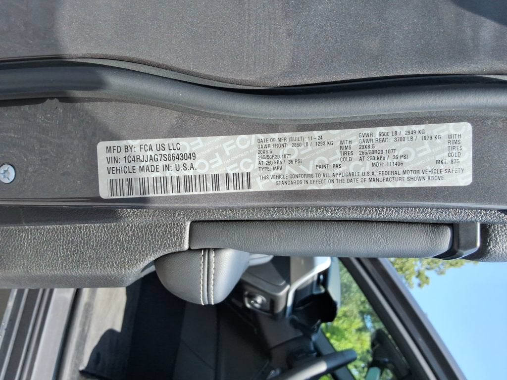 2025 Jeep Grand Cherokee L Altitude X 4x2