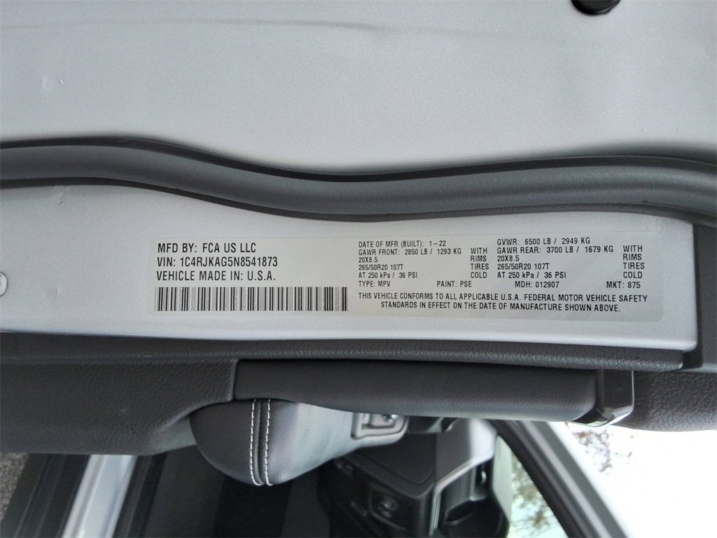 2022 Jeep Grand Cherokee L Altitude 4x4