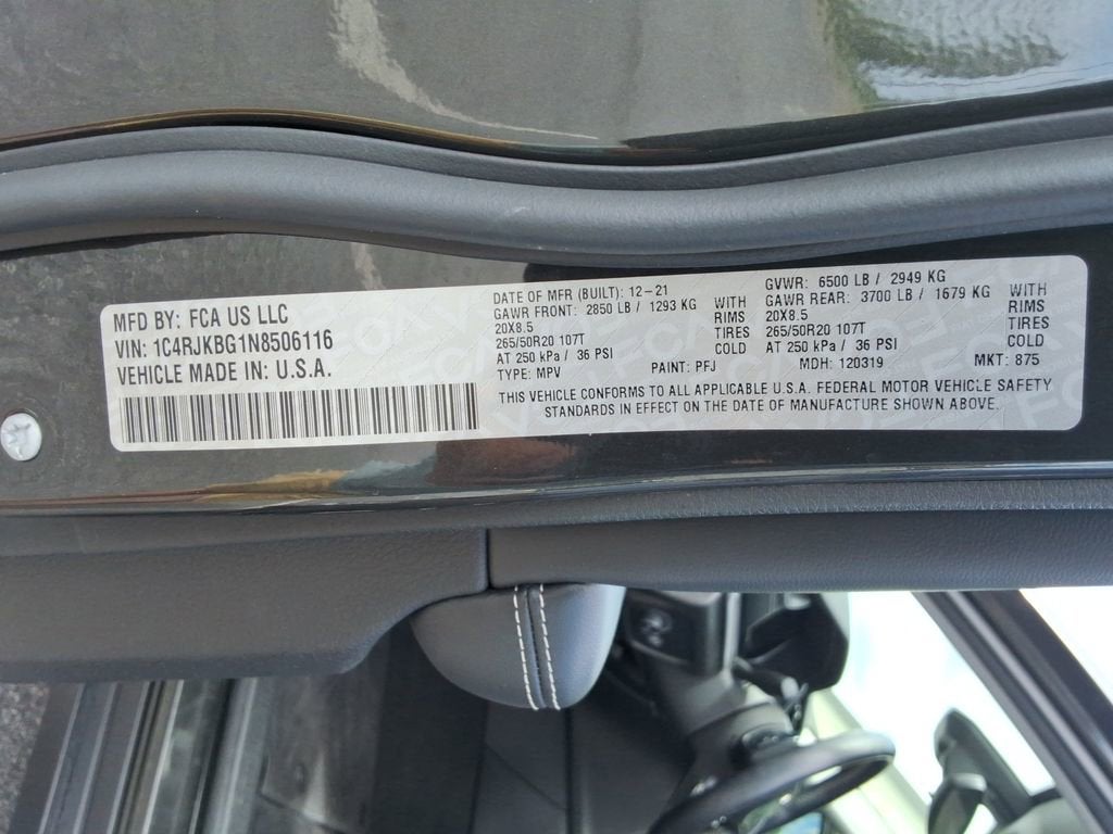 2022 Jeep Grand Cherokee L Limited 4x4