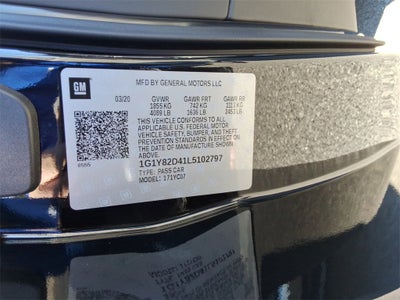 2020 Chevrolet Corvette Stingray 3LT