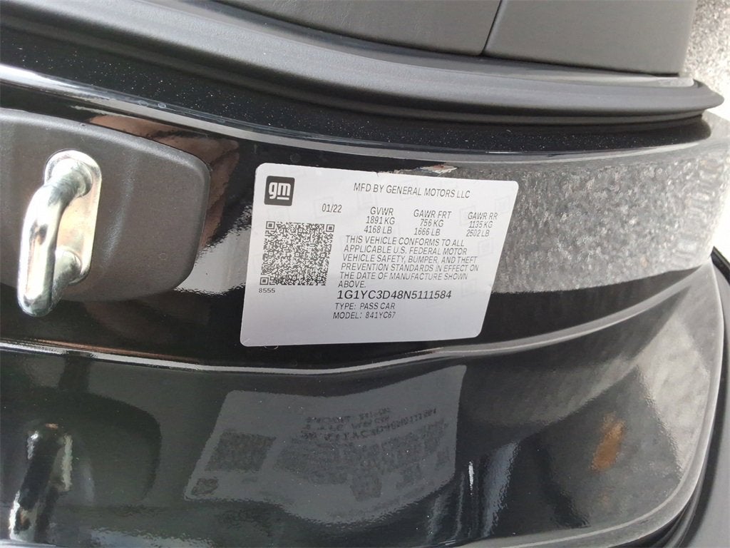 2022 Chevrolet Corvette Stingray 3LT