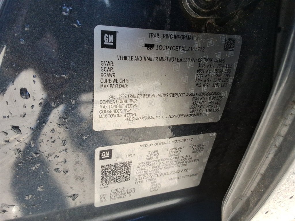 2020 Chevrolet Silverado 1500 Custom Trail Boss