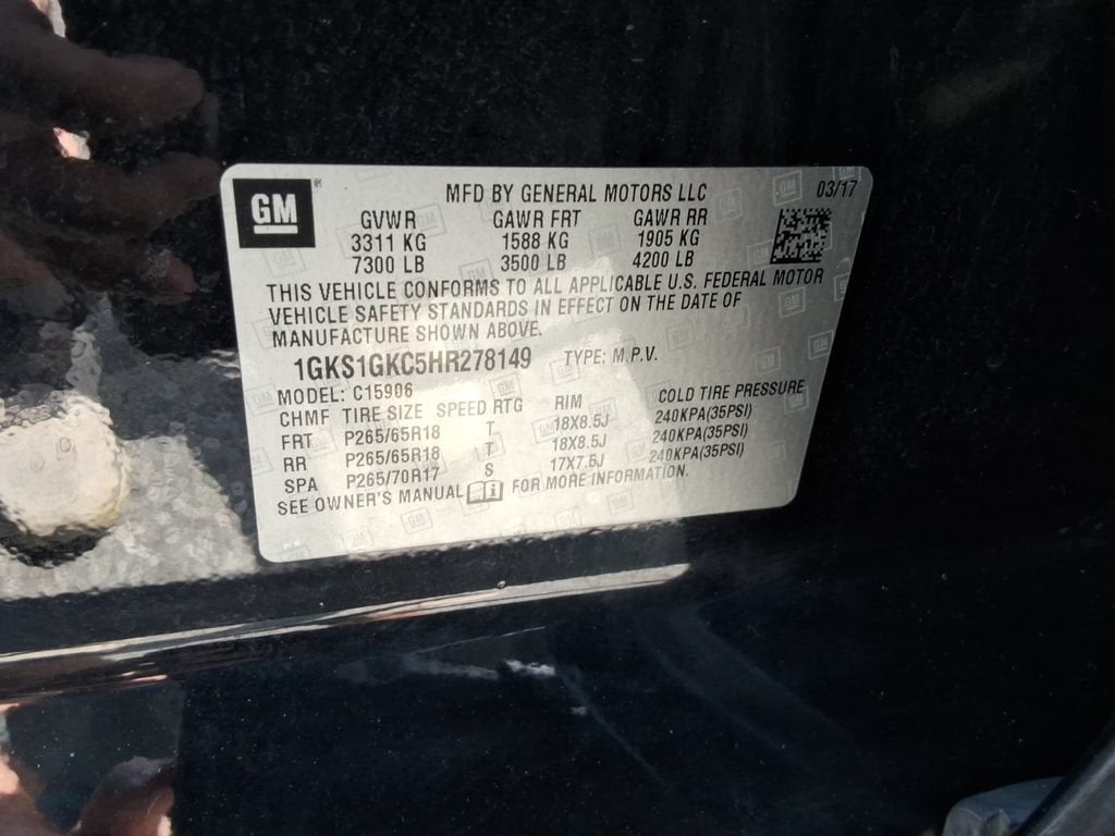 2017 GMC Yukon XL SLT