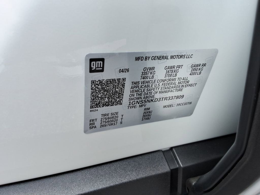 2026 Chevrolet Tahoe LT