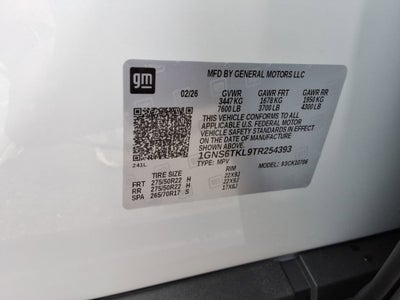 2026 Chevrolet Tahoe High Country