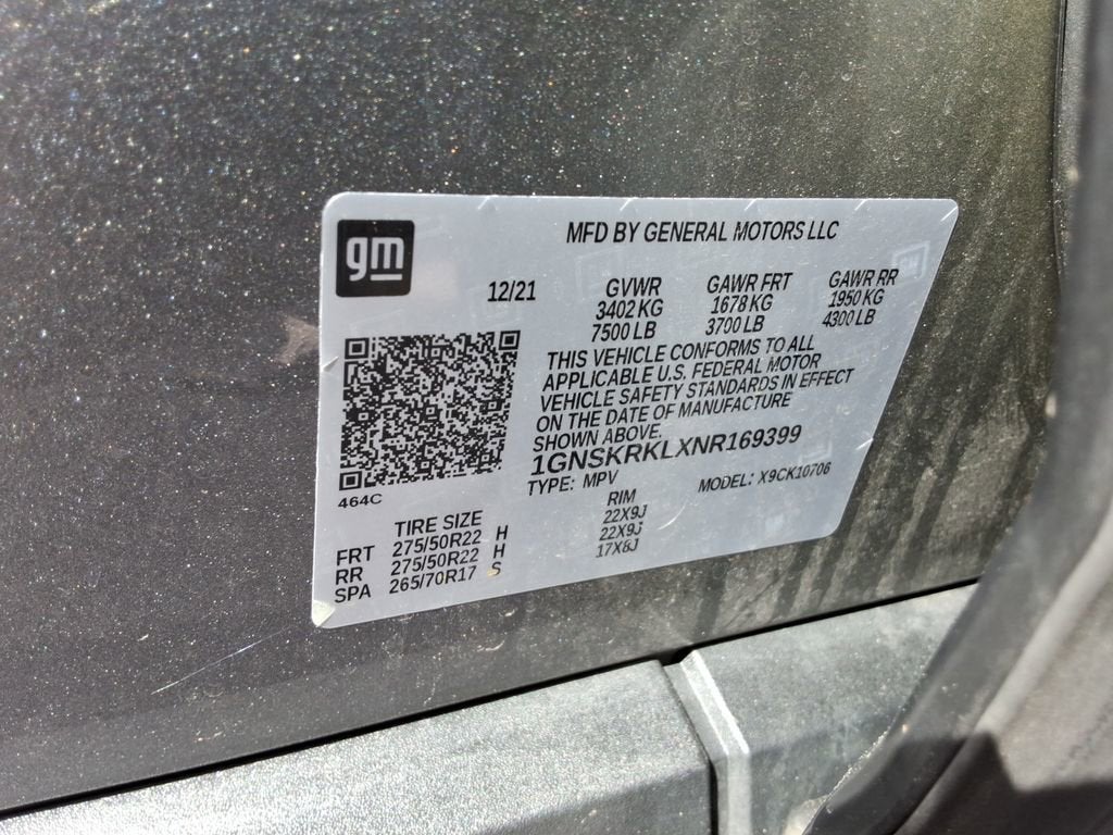 2022 Chevrolet Tahoe RST