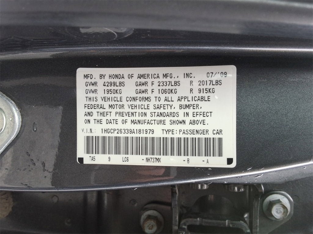 2009 Honda Accord Sdn LX
