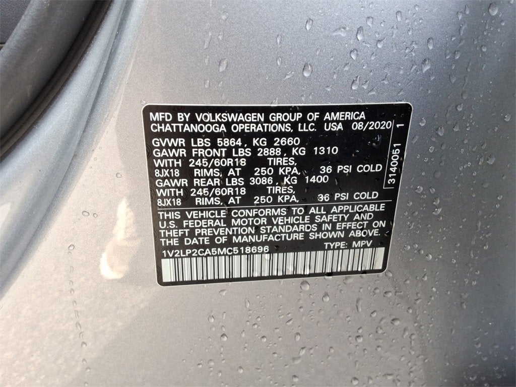 2021 Volkswagen Atlas 2.0T SE