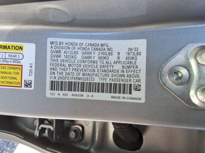 2022 Honda Civic Sedan Touring