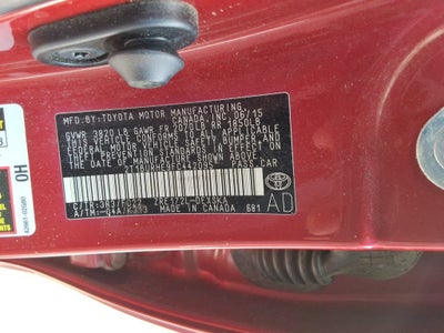 2015 Toyota Corolla S Plus