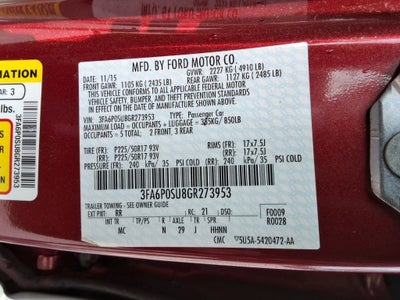 2016 Ford Fusion Energi Titanium