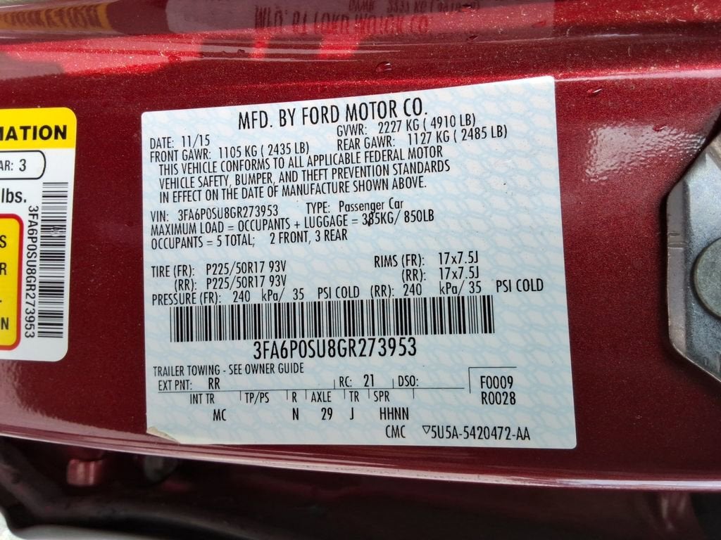 2016 Ford Fusion Energi Titanium