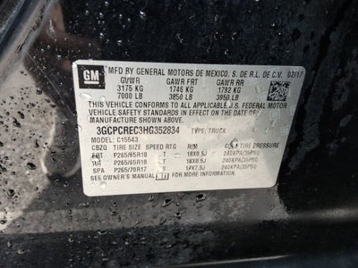 2017 Chevrolet Silverado 1500 LT