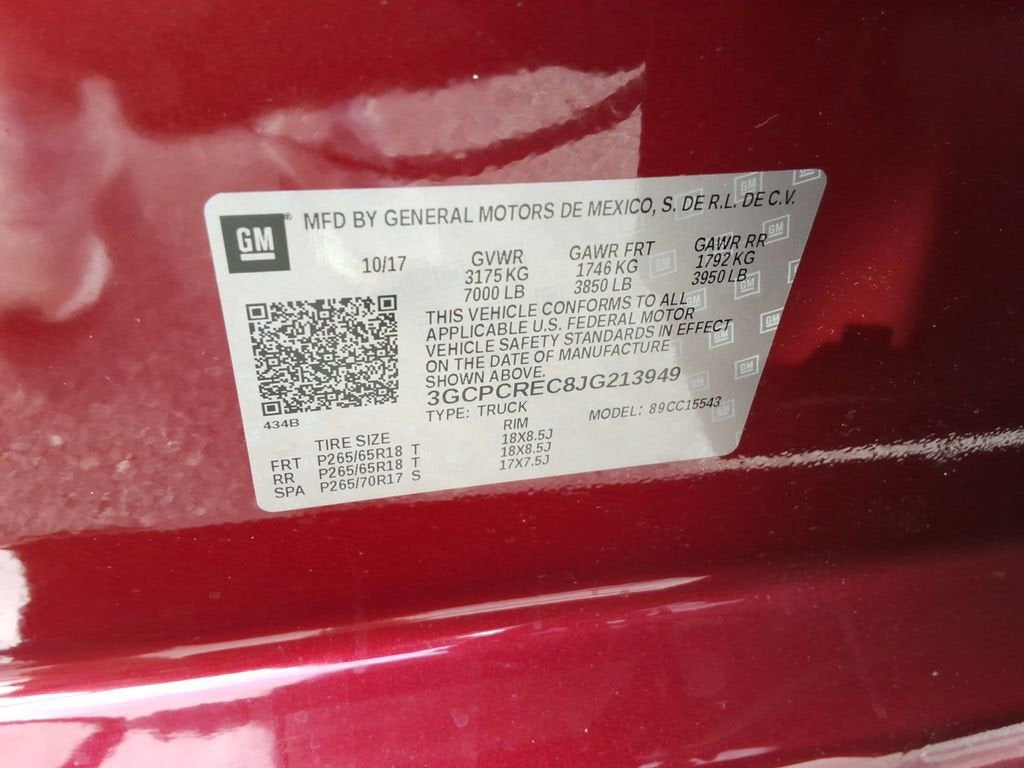 2018 Chevrolet Silverado 1500 LT