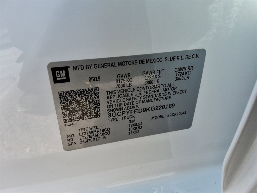 2019 Chevrolet Silverado 1500 LT Trail Boss