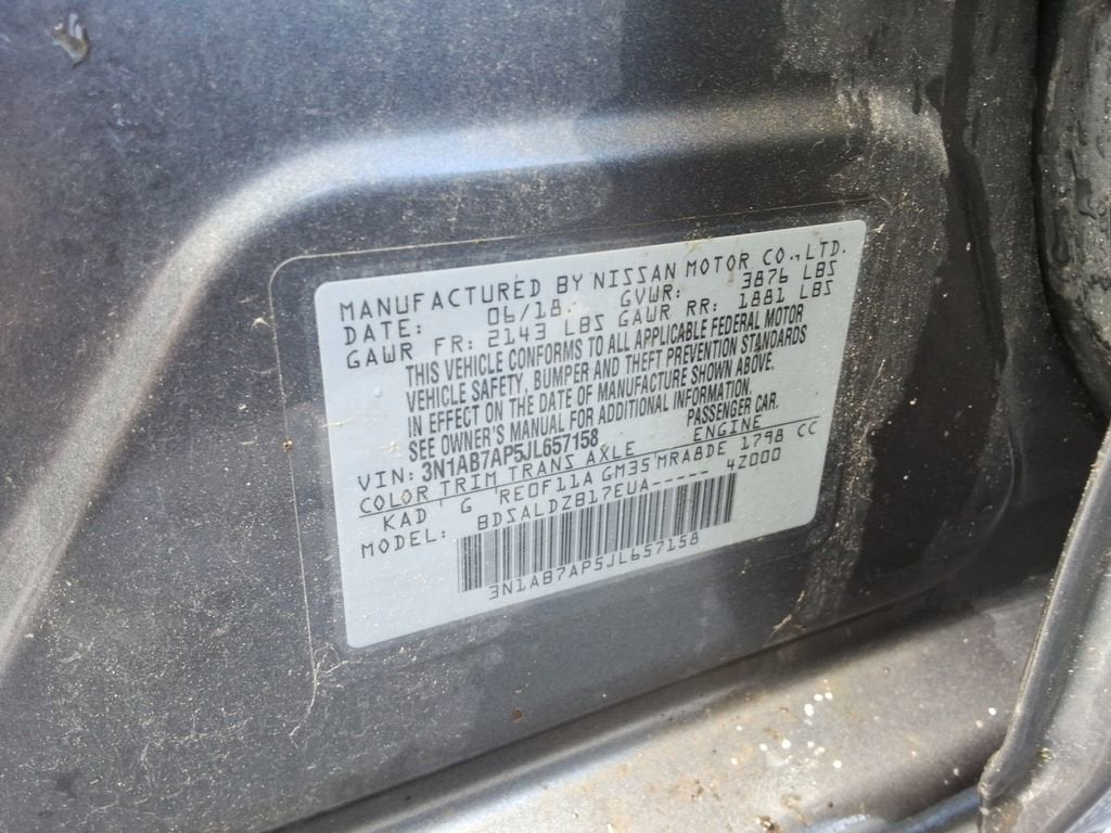 2018 Nissan Sentra SV