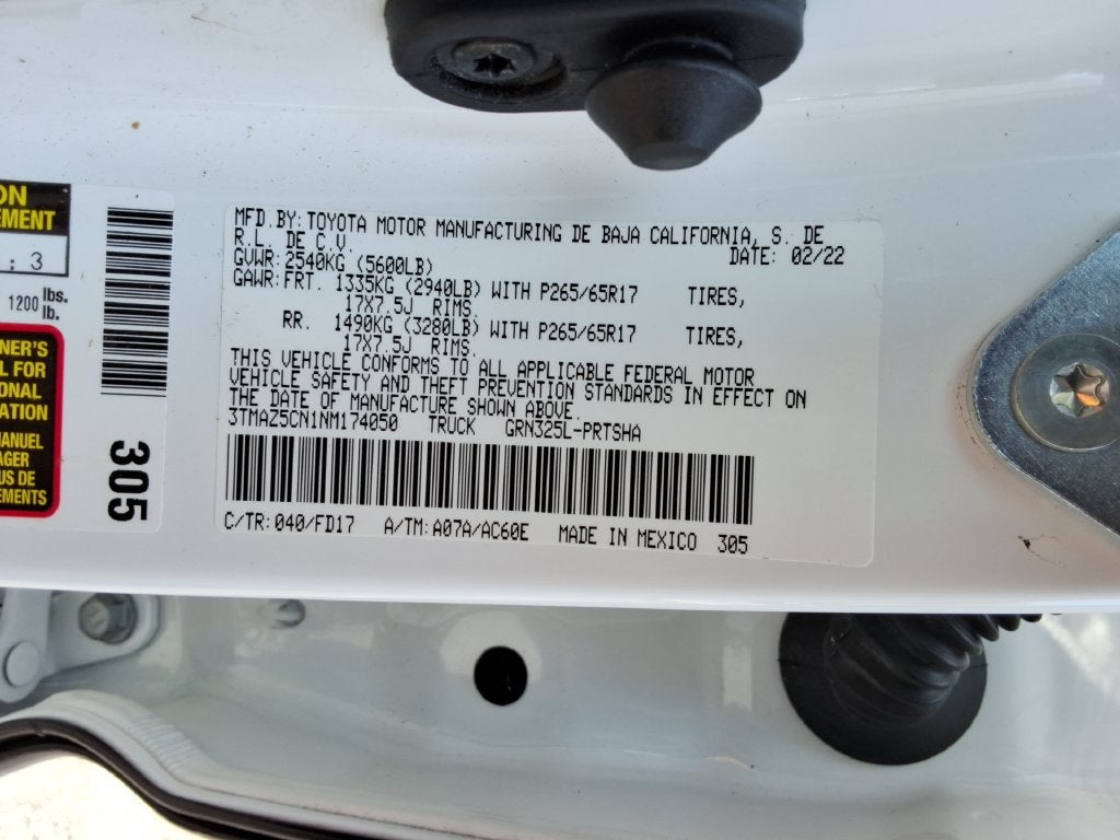 2022 Toyota Tacoma TRD Sport