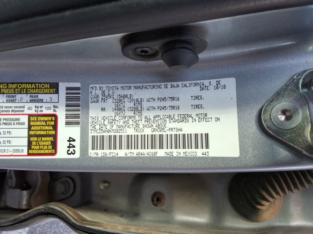 2019 Toyota Tacoma SR5 V6