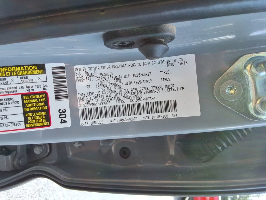 2019 Toyota Tacoma 4WD SR