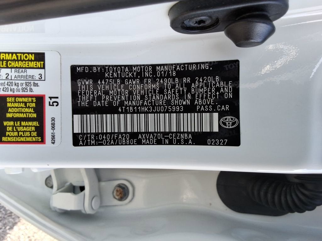 2018 Toyota Camry SE