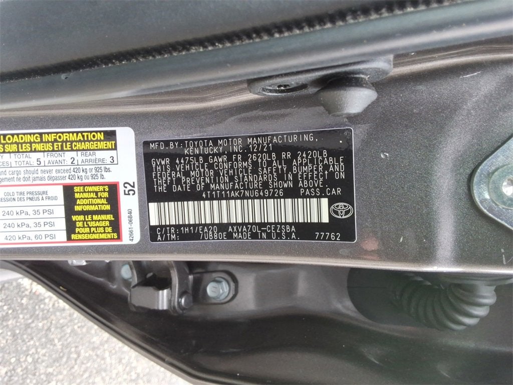 2022 Toyota Camry SE