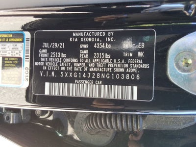 2022 Kia K5 LXS