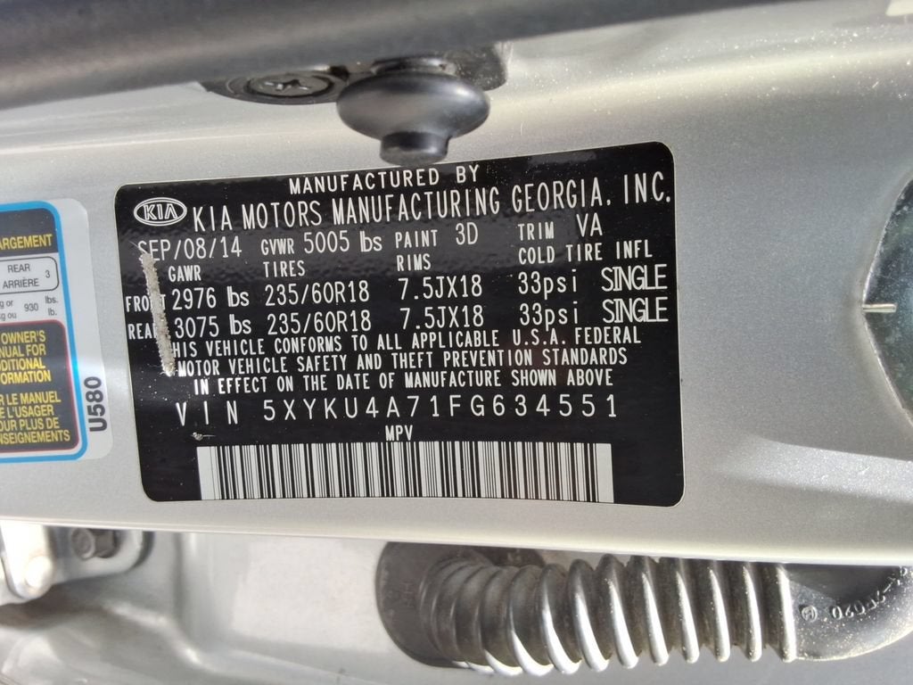 2015 Kia Sorento EX V6