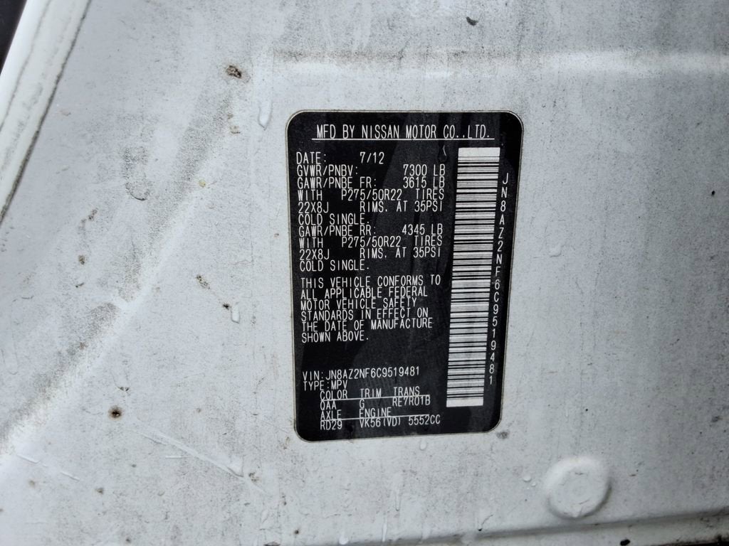 2012 INFINITI QX56 7-passenger