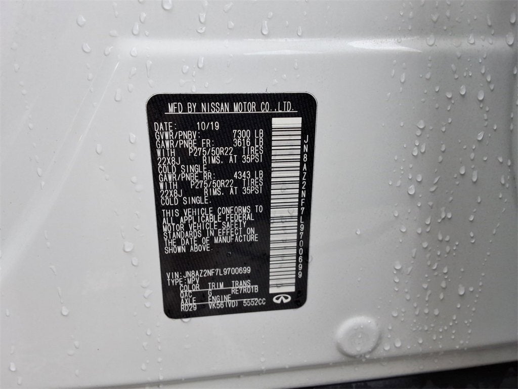 2020 INFINITI QX80 LUXE