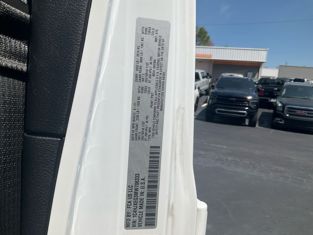 2021 Jeep Wrangler Unlimited Sahara Altitude