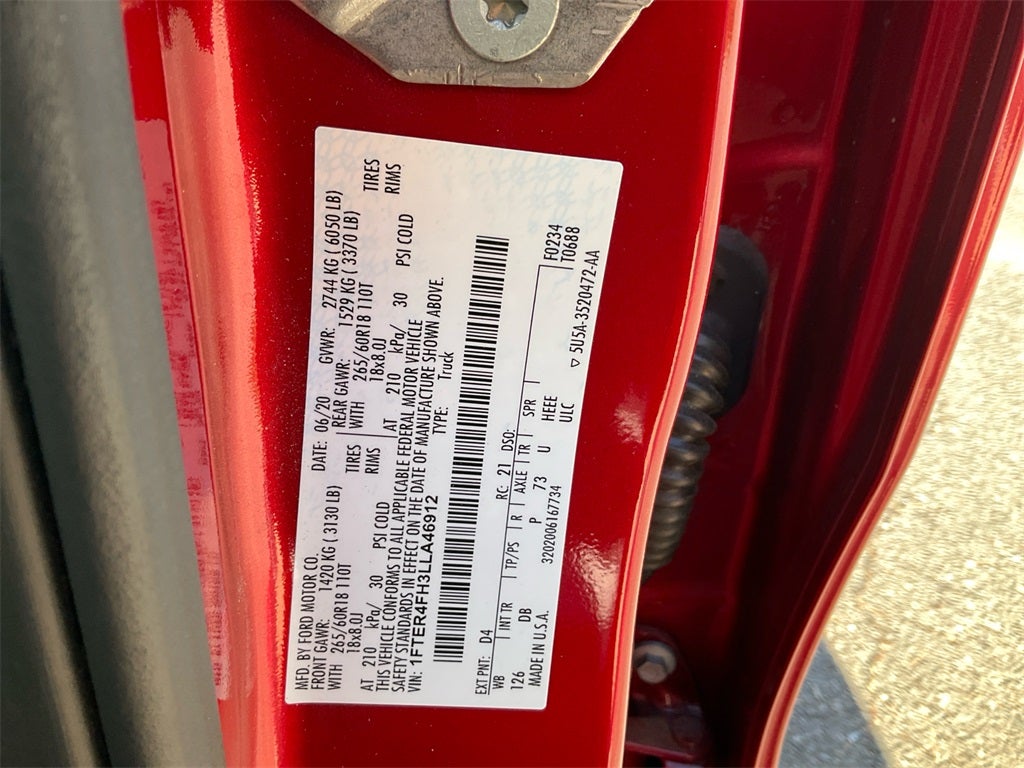 2020 Ford Ranger Lariat