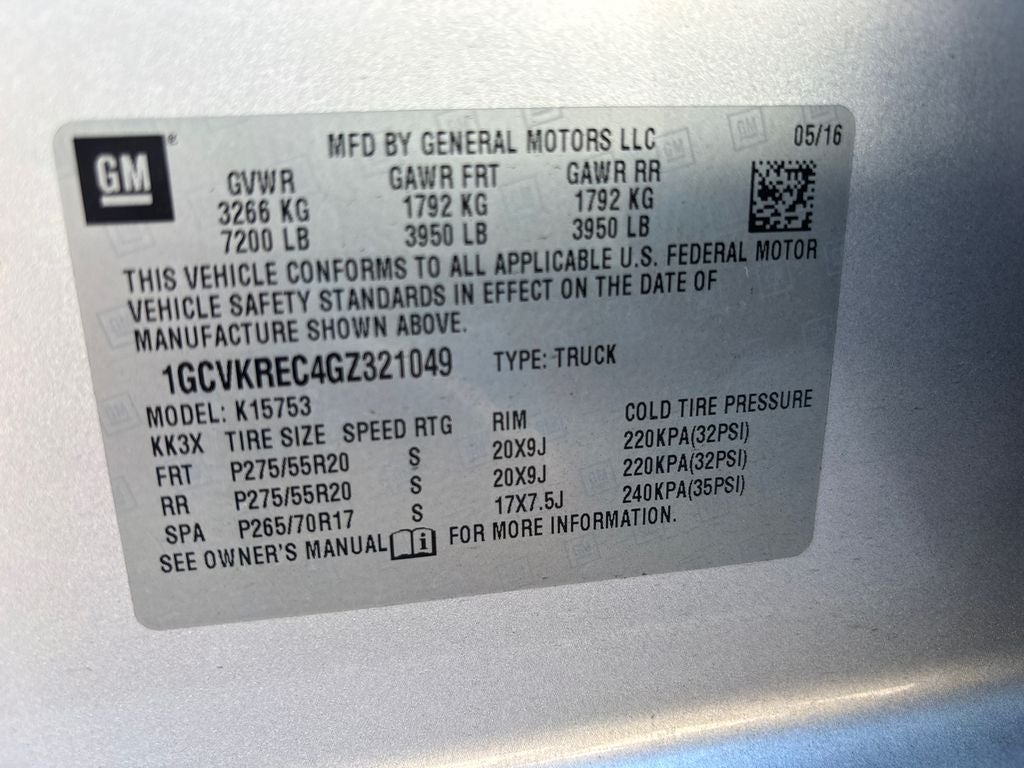2016 Chevrolet Silverado 1500 LT LT1