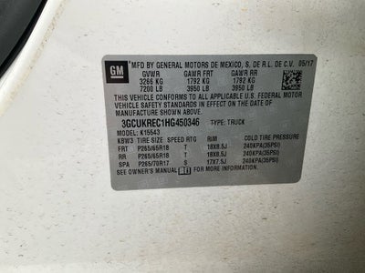 2017 Chevrolet Silverado 1500 LT LT2