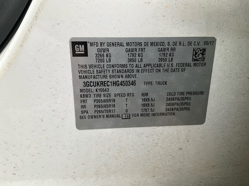 2017 Chevrolet Silverado 1500 LT LT2