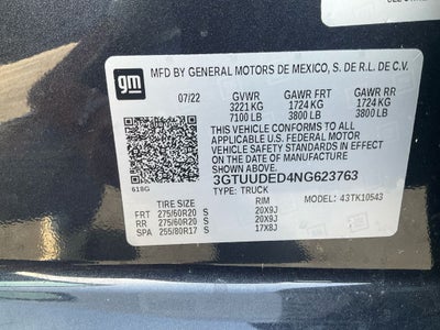 2022 GMC Sierra 1500 SLT