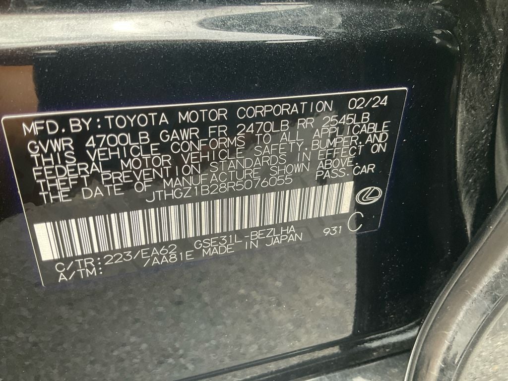 2024 Lexus IS 350 F SPORT