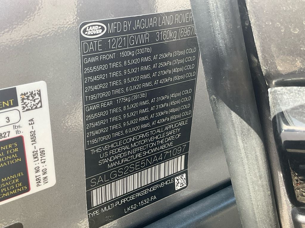 2022 Land Rover Range Rover Westminster