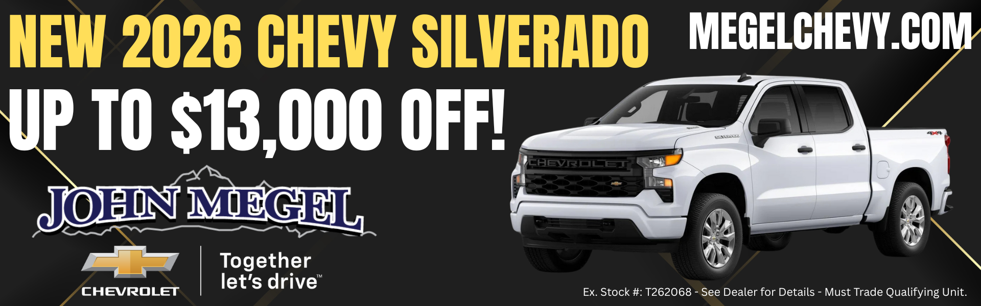 New 2026 Chevy Silverado 2026 Up to $13,000 OFF