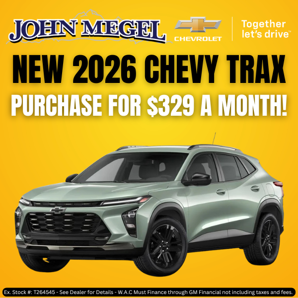New 2026 Chevy Trax Purchase for $329 a Month