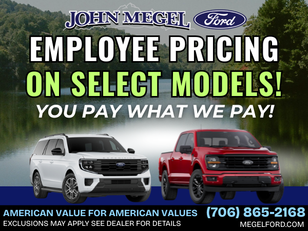 Employee Pricing on Select Models