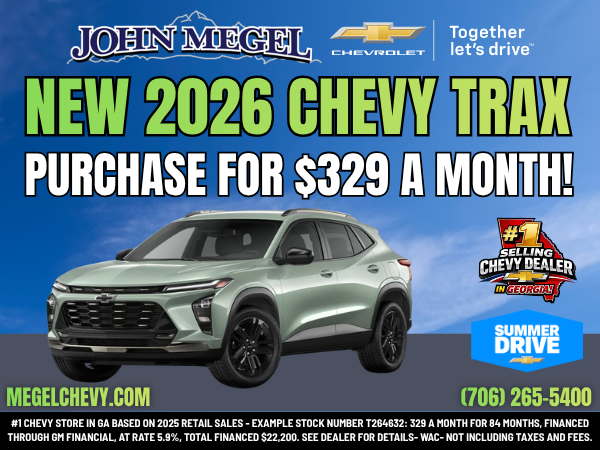 New 2026 Chevy Trax Purchase for $329 a Month