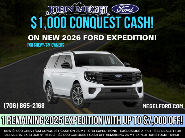 New 2026 Ford Expedition Conquest Cash